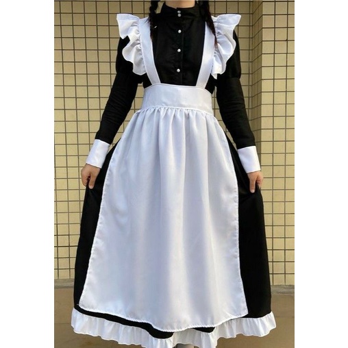Mariena Long Dress Kostum Maid Anime Jepang
