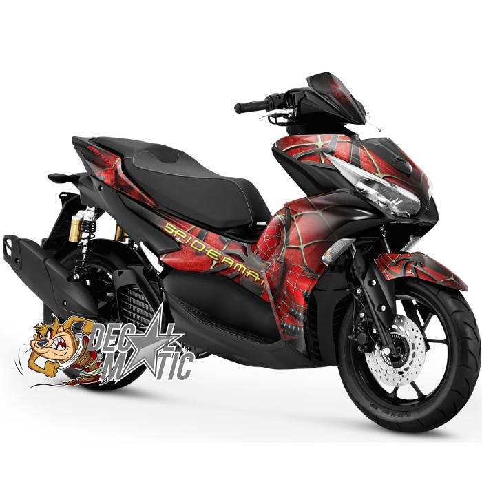 Decal Sticker Variasi Fullbody Old - New Aerox 155 Spiderman