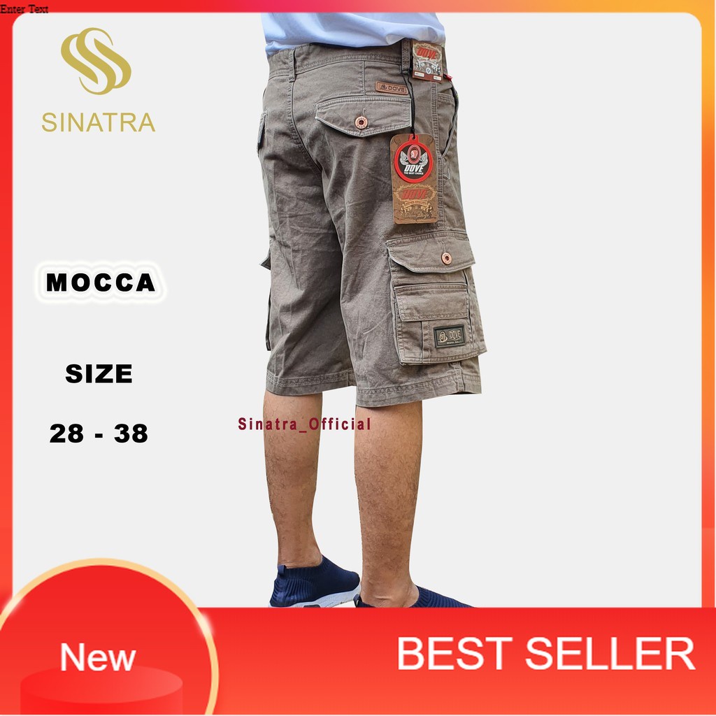 Celana Pendek Cargo Pria Kain Kanvas Cardinal 28-38 Celana Cargo Tactical Pendek Original Dove Choic