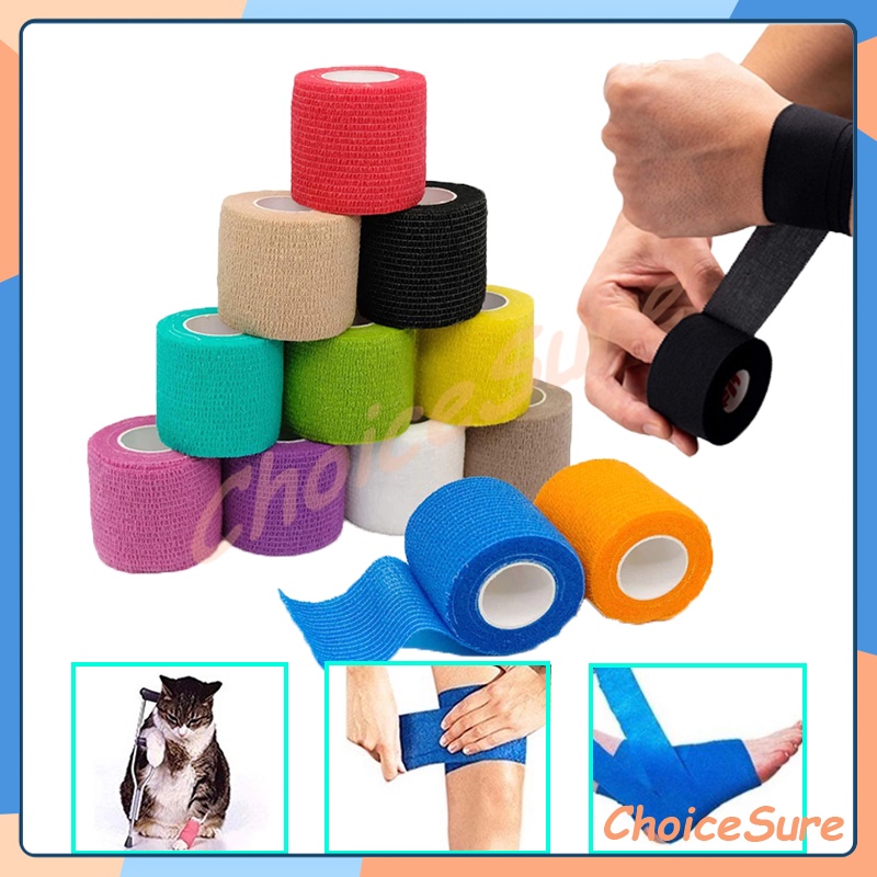 Wrist Tape / Kinesio Tape / Perban Elastis Jari / Elastis Sport Tape Warna Warni / perban olahraga