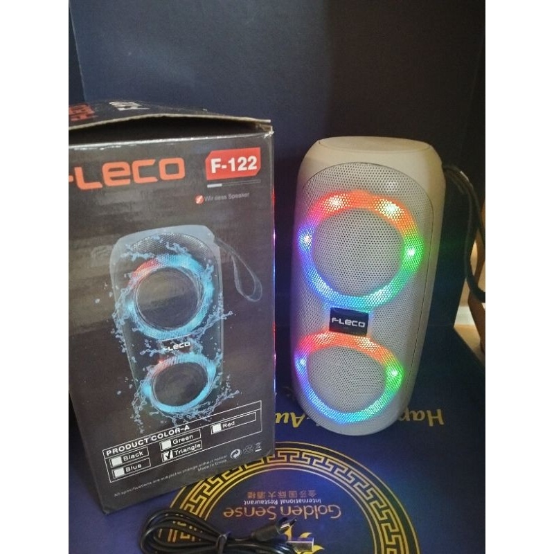 speaker mini fleco ~122 super bass speaker bass mantap speaker LED bass