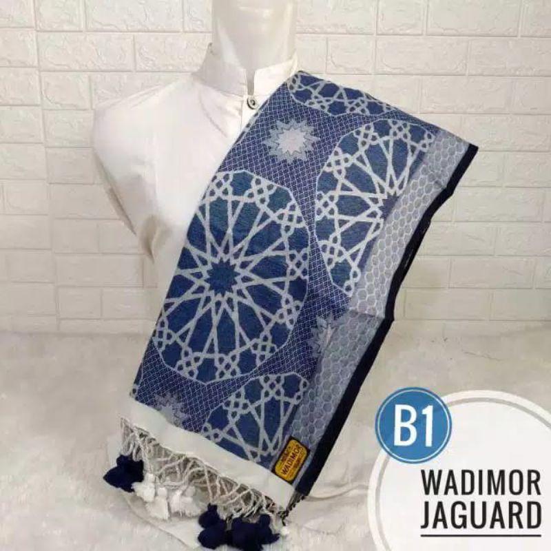 Sorban Wadimor Jaquard Motif Batik Original, Sorban Palestina Hitam Putih