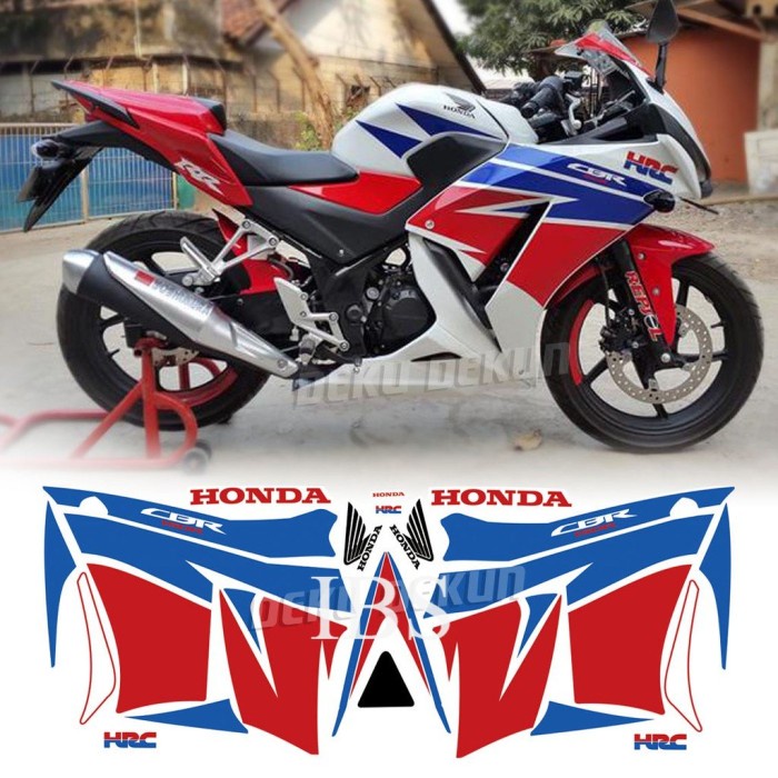 STRIPING CBR 150R HRC 2014 STANDAR HONDA CBR150R POLET STICKER
