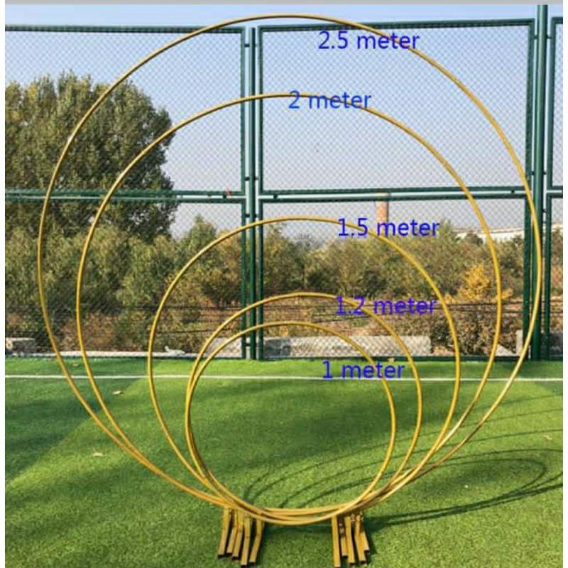 PREMIUM DEKOR CIRCLE BACKDROP LINGKARAN DEKORASI / HULAHOOP besi BESI PREMIUM