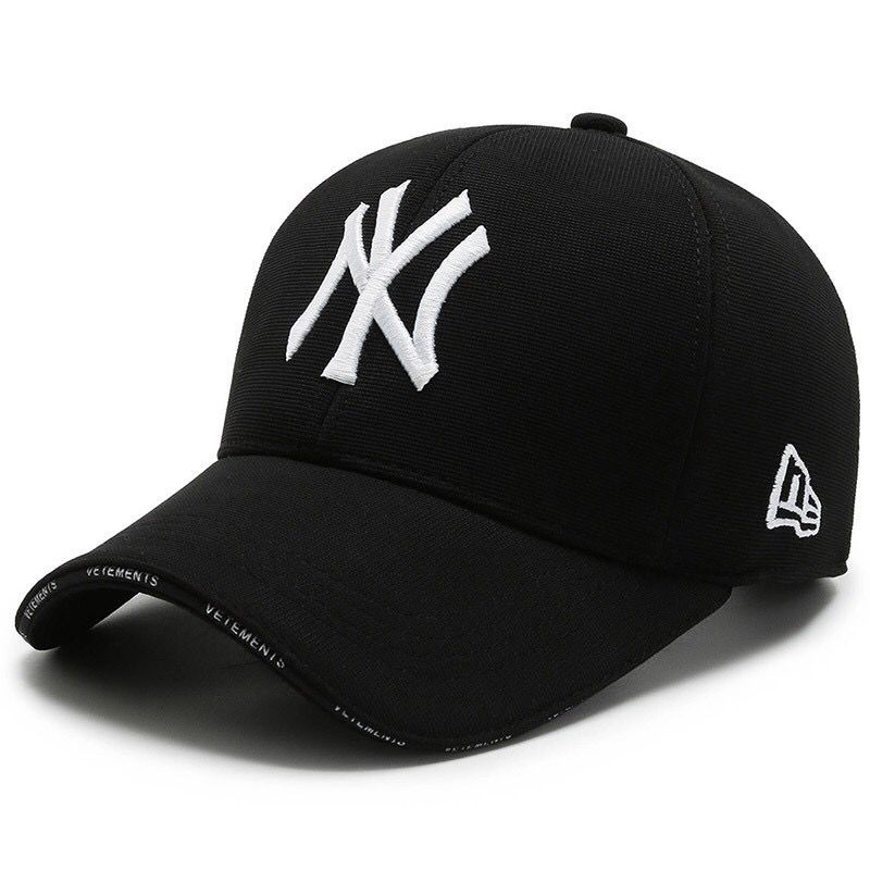 Topi NY Yankees MLB Baseball Hitam Emas / Black Gold Premium Import CX