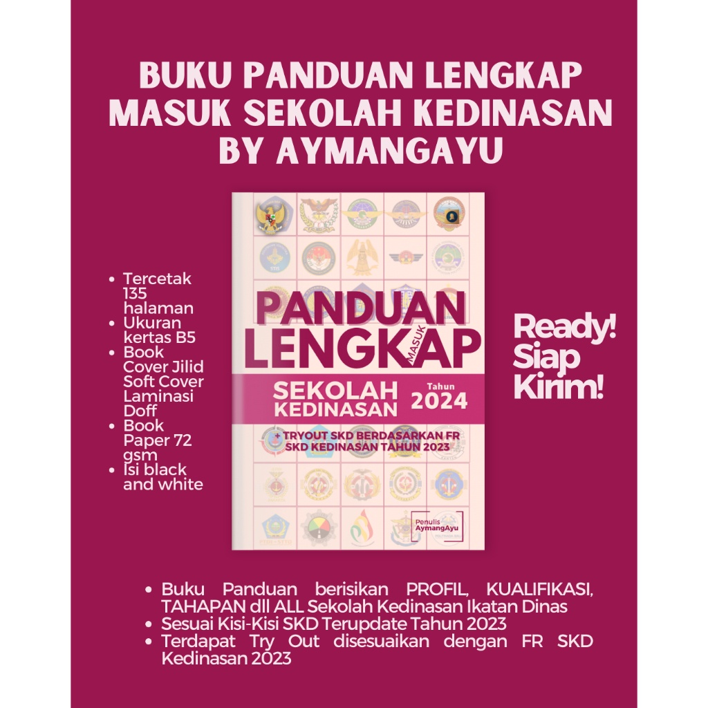 Buku Panduan Masuk Sekolah Kedinasan 2024