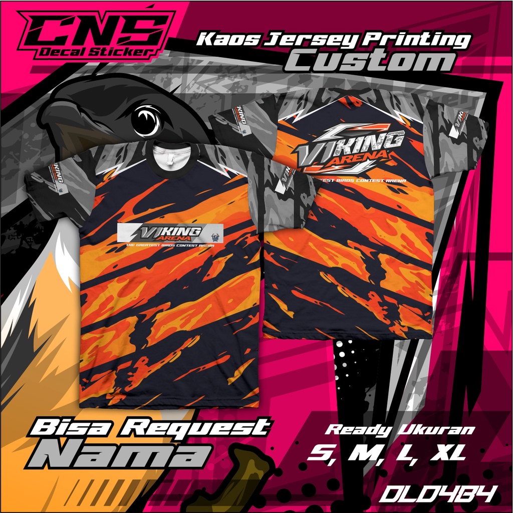 Kaos Jersey Burung Full Printing Custom VIKING ARENA High Quality Bisa Request