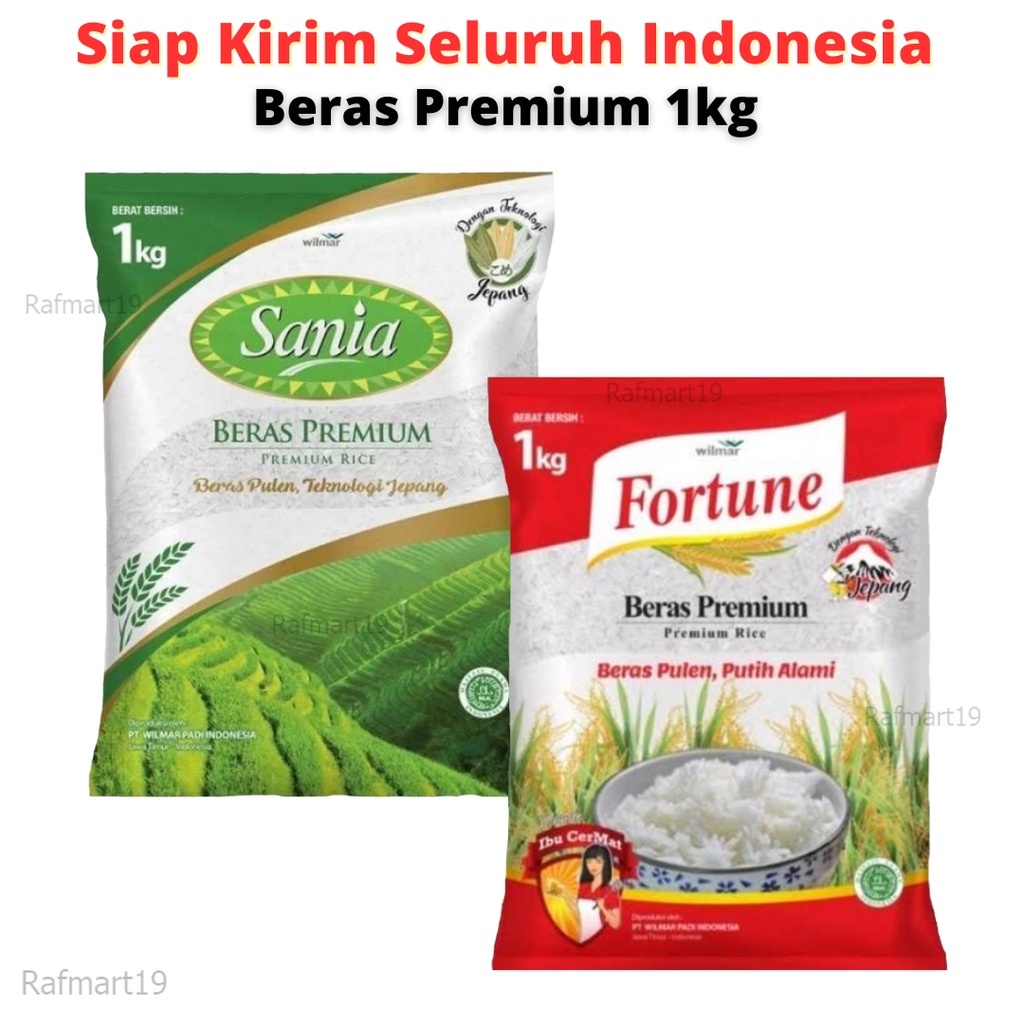 

Jatim Beras Premium Sania Fortune Kemasan 1kg Rafmart19