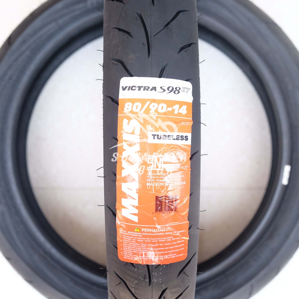 Ban Tubeless Maxxis 80/90-14 VicTrA  S98T Dual Compound Beat Vario Beat Street ALL matiC original Or