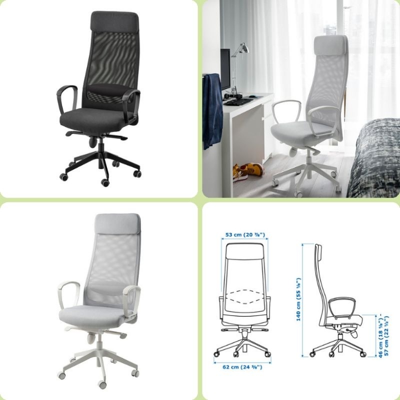 Markus kursi putar kursi kerja kursi kantor beroda naik turun belajar office chair