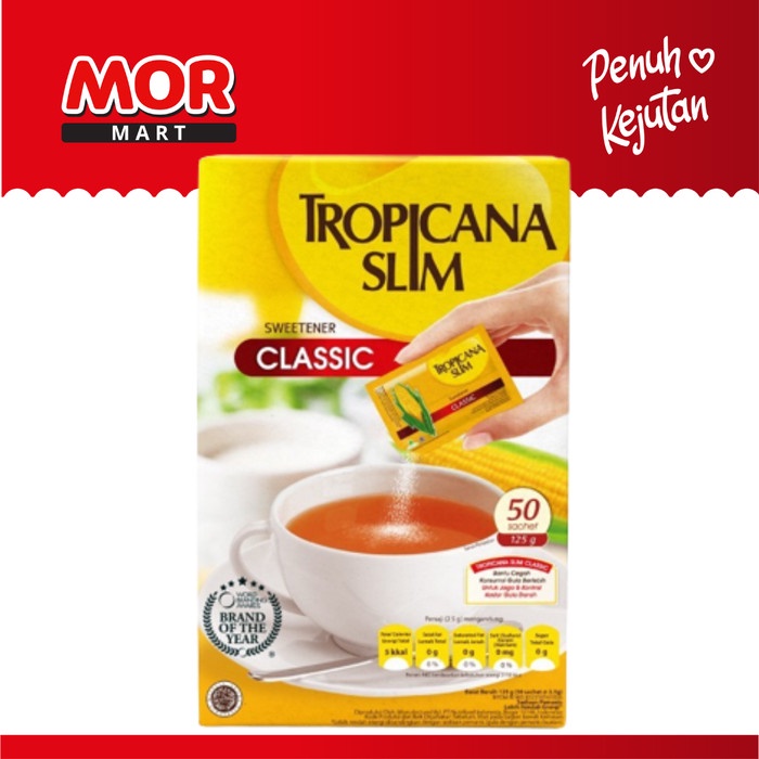 

TROPICANA SLIM Sweet Classic Sugar 50x2.5gr