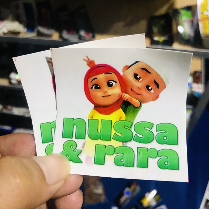 

Stiker Film Kartun Anak - Nussa & Rara JDM