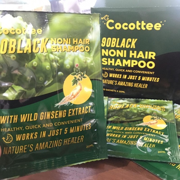 BSY GO BLACK BY COCOTTEE (10 sacset) / SHAMPO SEMIR MENGKUDU / NONI SHAMPO 10 sacset
