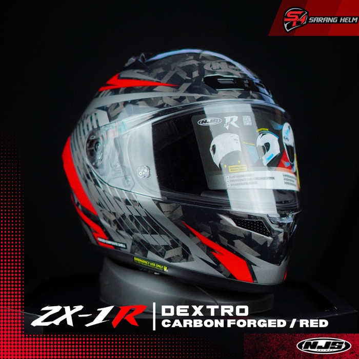 NJS ZX-1R CARBON DEXTRO Red Gloss/Doff