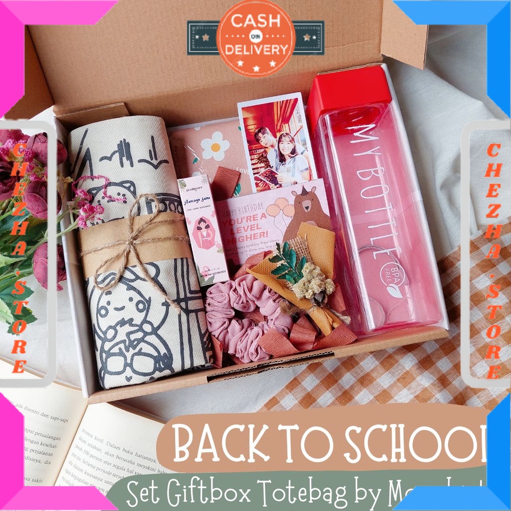 

BINGKISAN KADO ULTAH PASANGAN PACAR ISTRI MANTAN ISIAN MINI DAN BESAR / Hampers Kado Cewek Set Stationery Totebag Botol Minum | Gift box Wisuda/Ulangtahun/Alat Sekolah by Mocchiato / BONUS GIFT CRAD UCAPAN