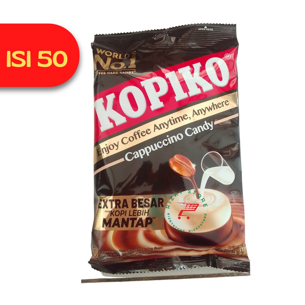 

Permen Kopiko Cappucino 1 Bungkus 175 Gram isi 50 Pcs #RIZKYGROSIR#