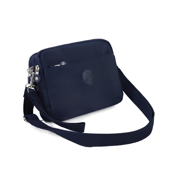 Tas Dompet Hp Selempang Kipling Original Besar Wanita/Pria-Organizer - Navy, L 4 Res