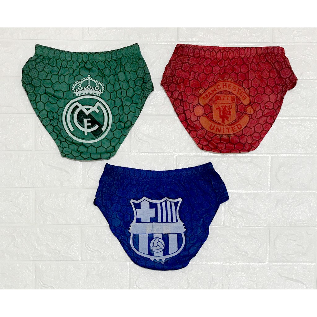 3 PCS Celana Dalam/CD Anak Laki-laki SAKURA  motif BOLA/Kid's Underwear/sempak anak Cowok