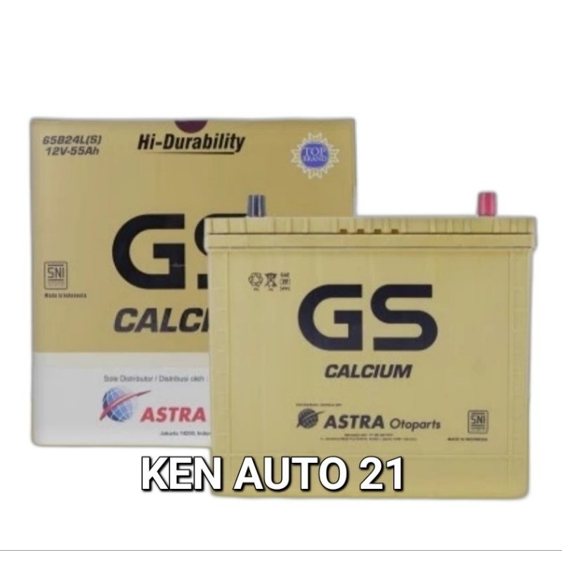 AKI MOBIL GS ASTRA CALCIUM NS60LS / 65B24LS // AKI MOBIL WULING, INNOVA, YARIS, SIENTA, VIOS DLL