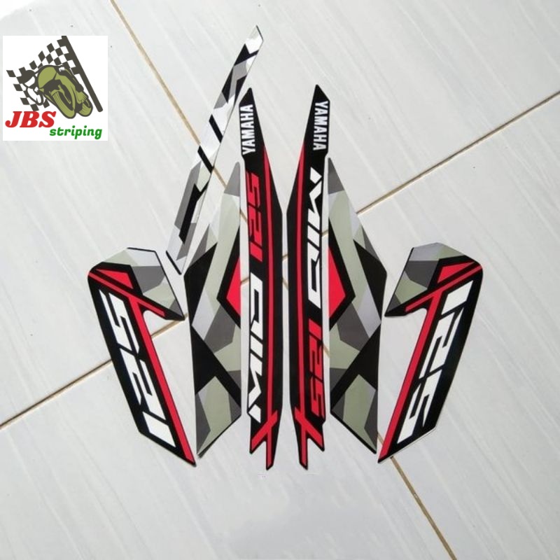 striping mio m3 stiker yamaha mio m3 125 2016 hitam
