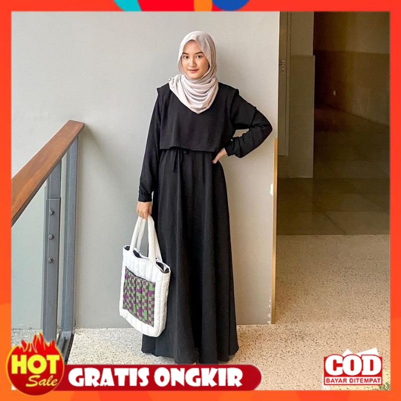 KAIN ADEM HALUS TEBAL / GAMIS ANDIN RIA RICIS | GAMIS CRINKLE AIRFLOW | GAMIS ROMPI WANITA TERBARU |