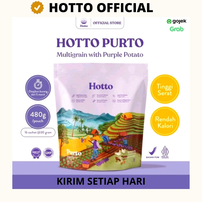 

Hotto Purto Multigrain with Purple Potato 1 Pouch - 16 Sachet HOTO SEMARANG OFFICIAL STORE SUPERFOOD