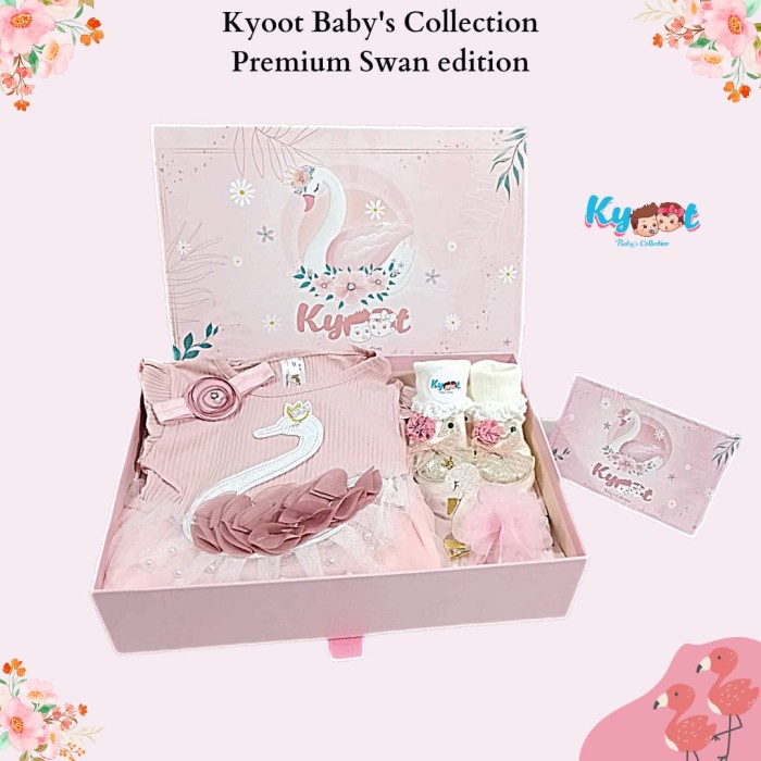 

Kyoot Baby’s | Set Flaminggo (Kado 1 thn) | Hampers Baby - swan premium, 9 (6-12 bulan)