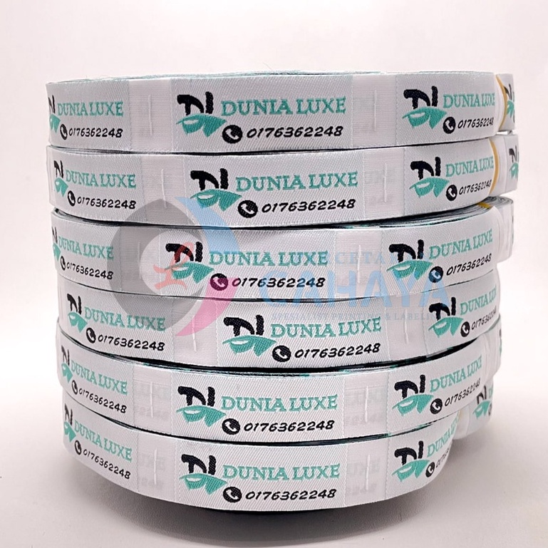 

3x4cm Label Woven Damask / Label Baju Rajut / Label Bordir / Label Baju / Label Celana / Label Murah