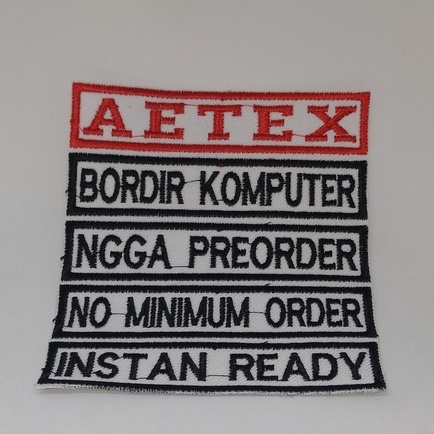 Bordir Bordir Bordir Nama Komputer Grosirbisa pesan satuan