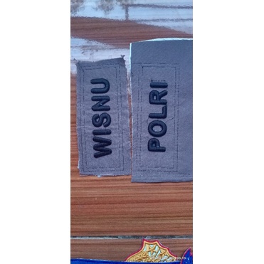 Bordir Bordir BORDIR nama NAMA BORDIR 2 pcs PDL TIMBUL NAMA+ POLRI Terbaru Nama dada Sekolahbisa pes