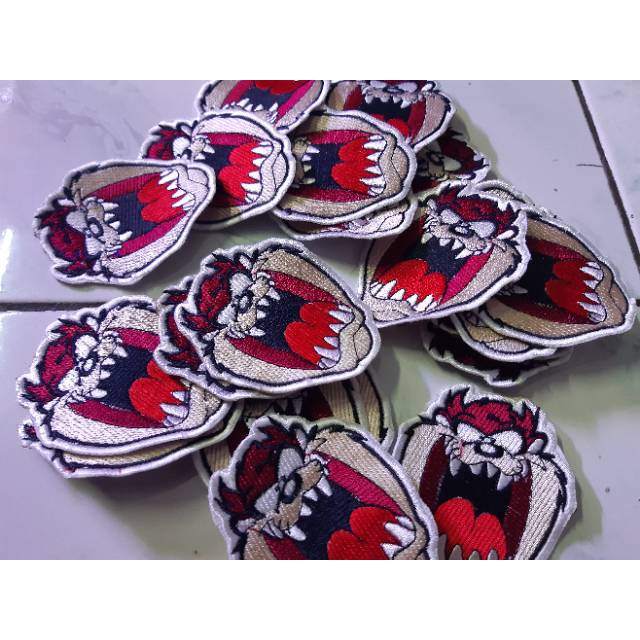 Bordir Bordir emblem patch bordir tazmaniabisa pesan satuan