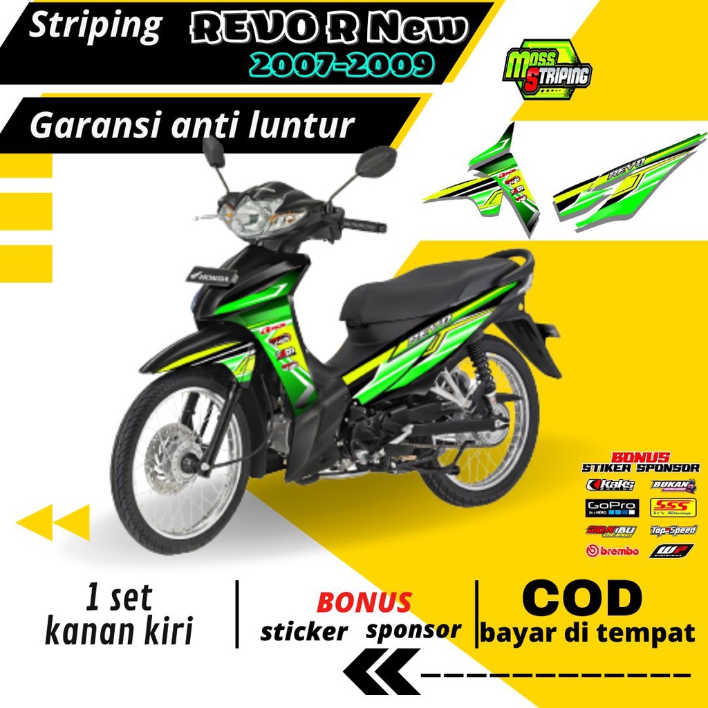 Striping Stiker Lis decal Honda Revo R New Absolute Revo  2007 2008 2009