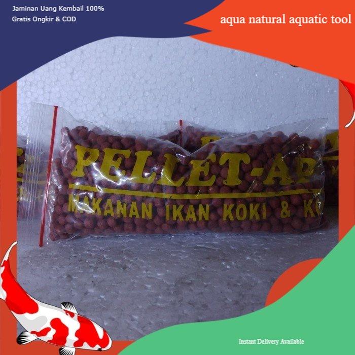 makanan ikan berkualitas pelet ikan PELET AB 200 GR saset merah 2 mm 5 mm