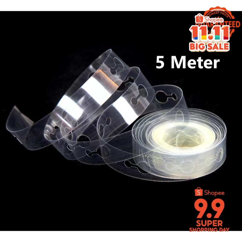 GF - RANTAI BALON 5 METER - Balloon Chain Ballon Stripe Tape Dekorasi Strip Dekor Penyambung Garland