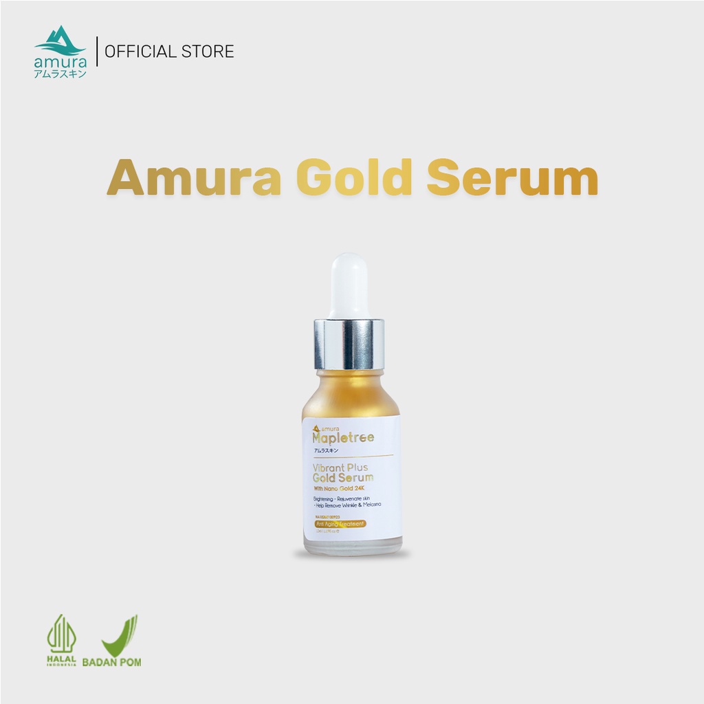 Serum Amura skincare Gold Serum - atasi flek hitam & penuaan
