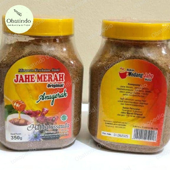 

COD - Jahe Merah Asli Anugerah | Jahe Merah Plus Habbatussauda ANUGERAH Kemasan TOPLES 350 Gr | Jahe Merah murni Membantu mengatasi Rheumatik, Perut Kembung / Masuk Angin, dll