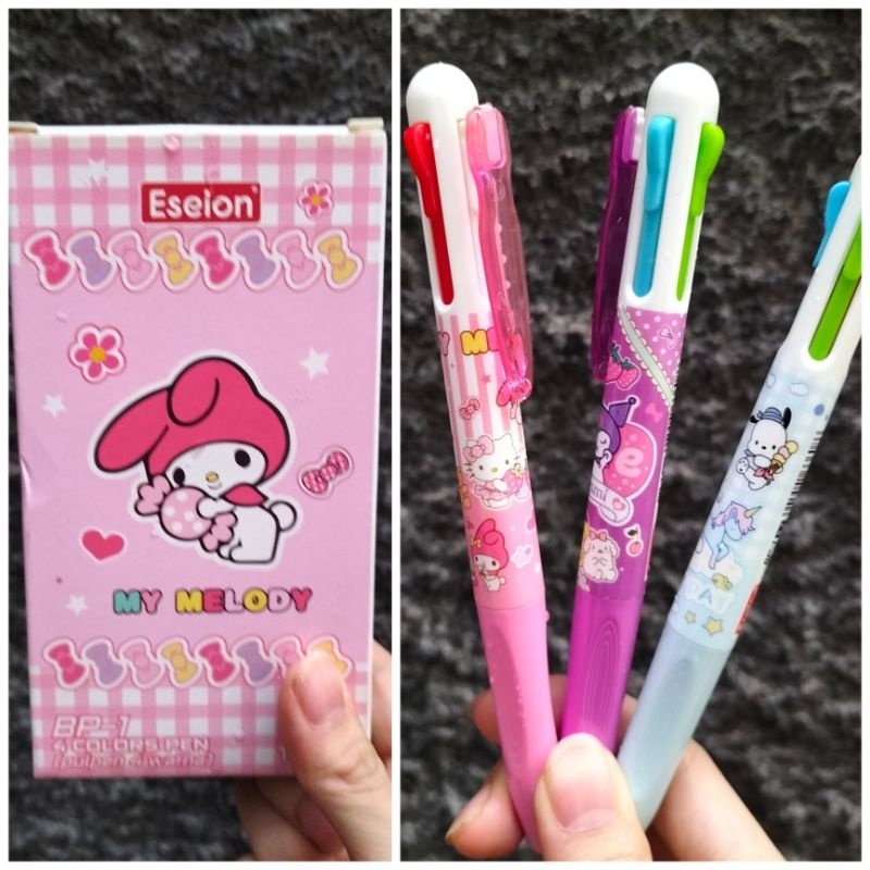 

[LUSIN/12PCS] Pen cetek 4warna ESELON BP1 my melody