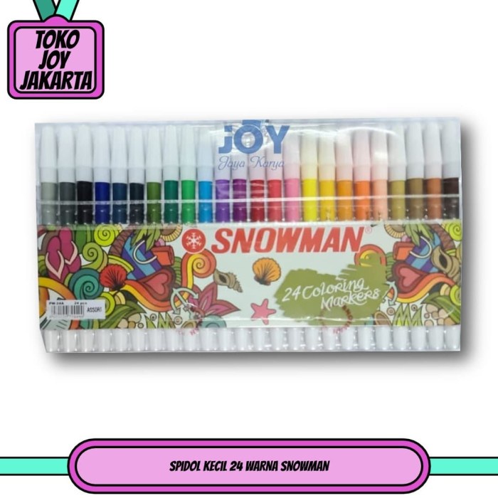 

Spidol Kecil 24 WARNA Snowman / 24 COLOUR