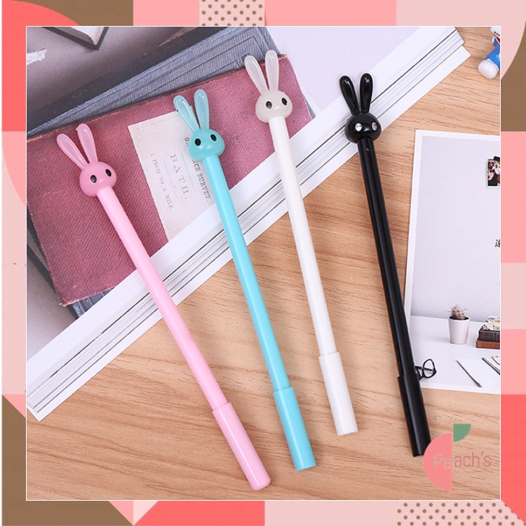 

PEACHs - S6073 Pena Bentuk Karakter Kepala Kelinci / Bolpen Karakter Bunny Lucu Unik / Pulpen Karakter Gel Imut / Pulpen Gel Pena