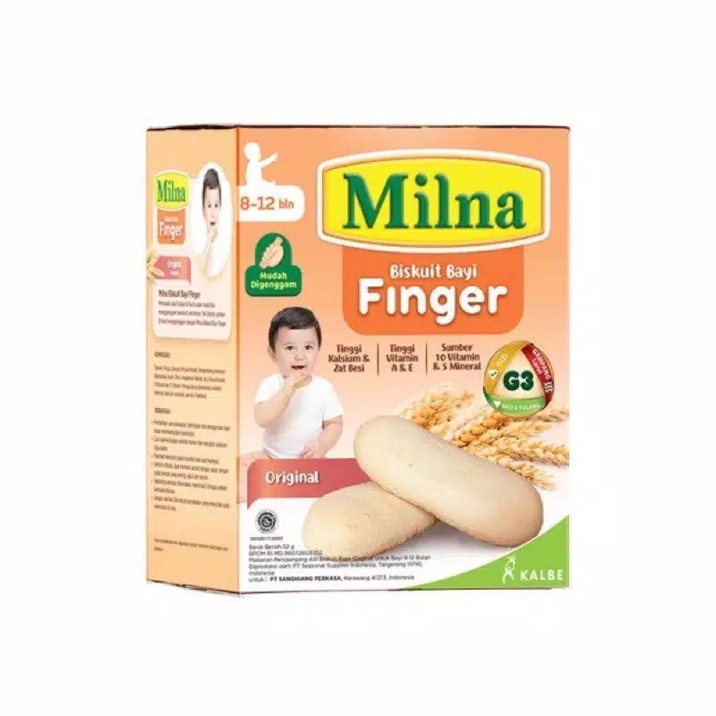 MILNA BISKUIT BAYI FINGER 52 GR Biskuit Bayi | Cemilan Anak