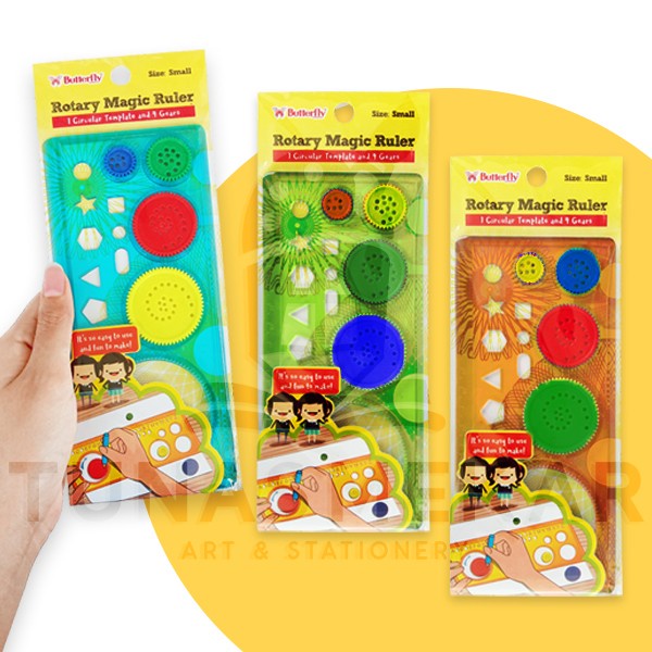 

Penggaris Butterfly Rotary Magic Ruler Small