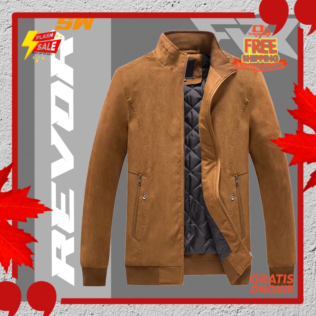OUTFIT JKT48 TERBARU NEW ERA //Revor SW Jaket Motor Suede Windproof