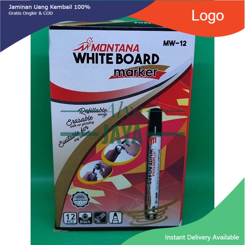 

Spidol Whiteboard Murah Berkualitas Montana 1 Pack 12 Pcs