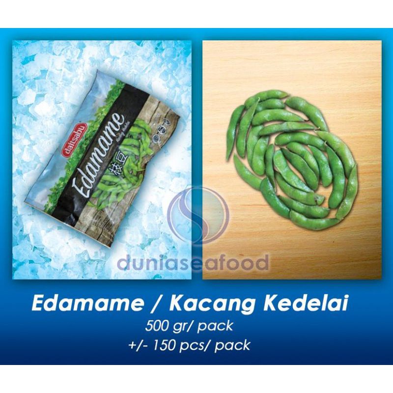

Edamame/Kacang Kedelai 500 gram/pack +/- 150 pcs per pack