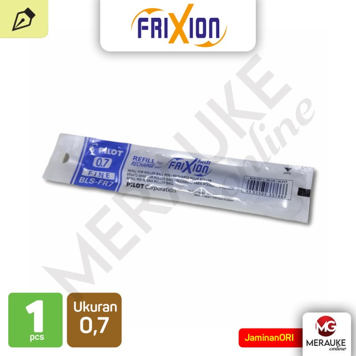 

Isi Ballpoint / Refill PILOT Frixion 0.7 BLS-FR7-L Biru