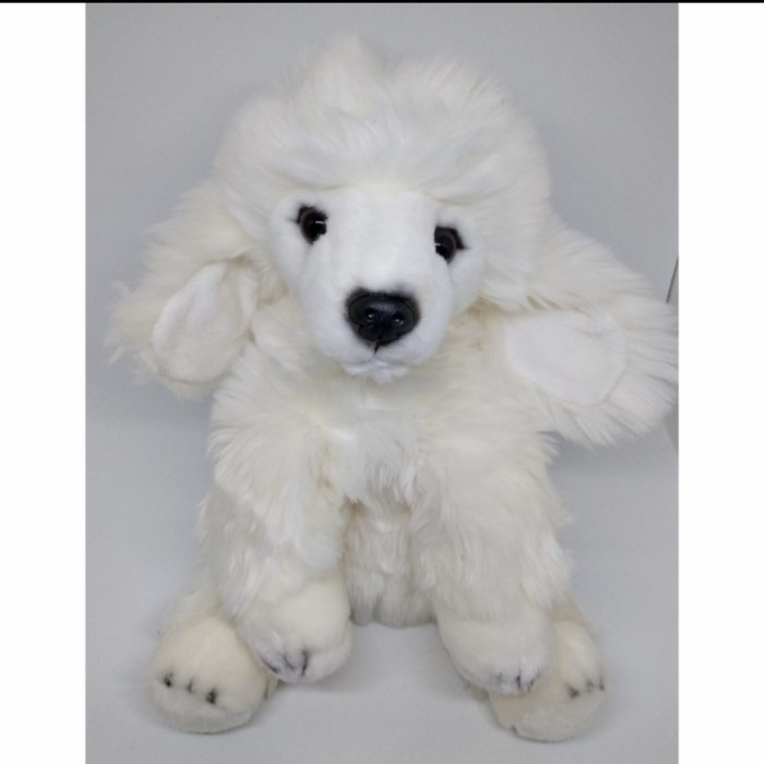 GEMESH Boneka Anjing Putih Lucu - Poodle 2