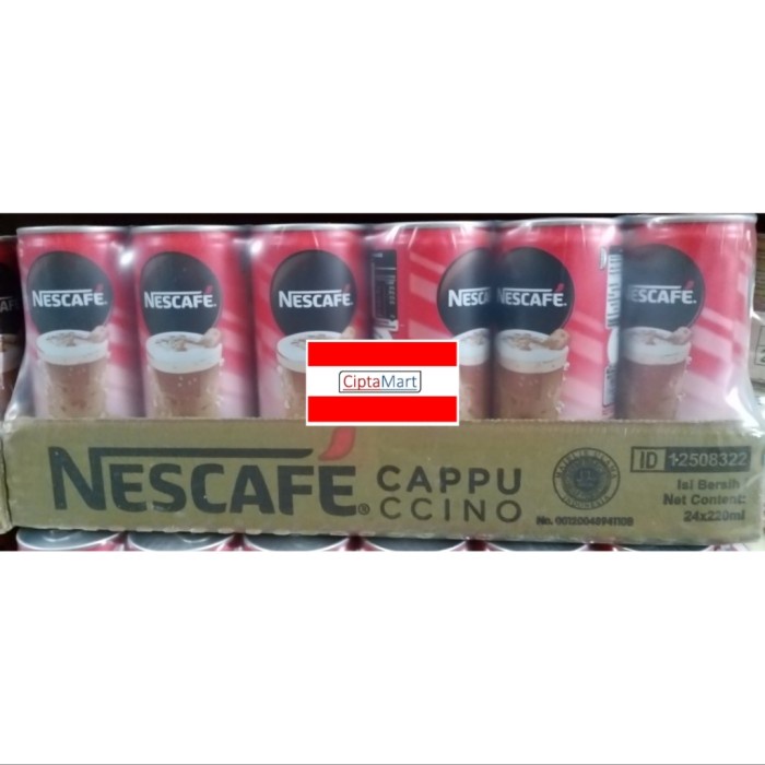 

Nescafe Kaleng Cappuccino 24 x 220 ml ( 1 dus )