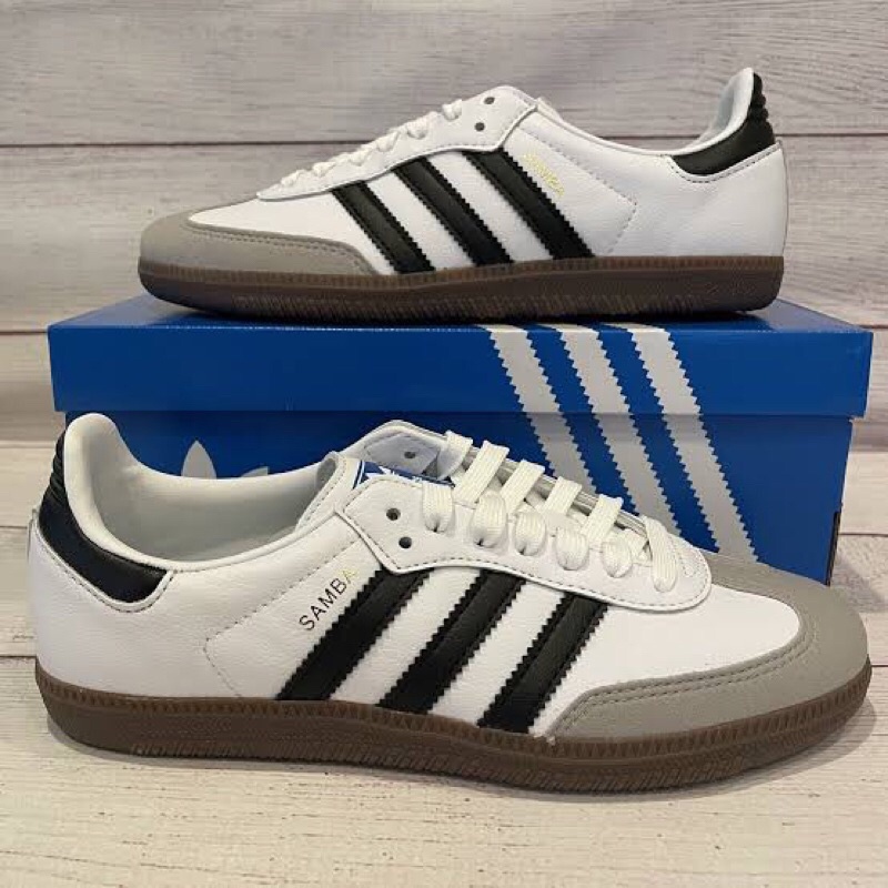 PROMO AKHIR TAHUN Sepatu Adidas Samba White /Putih Ori BNIB 100% Import Terbaru - Sepatu Pria Casual