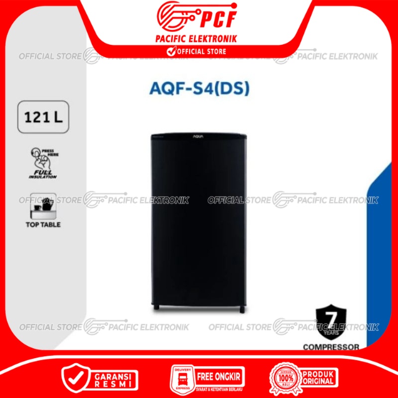 Freezer Asi / Freezer AQUA 4rak AQF-S4(DS) / Hitam