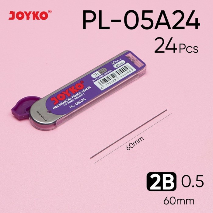 

Isi Pensil Mekanik JOYKO PL-05A24 (1 Tube isi 24 Pcs)